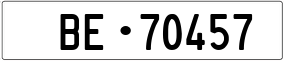 Trailer License Plate